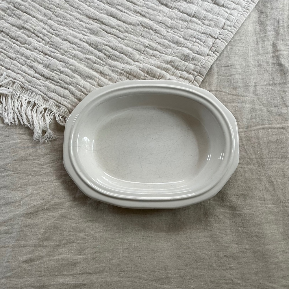 Vintage Pfaltzgraff Heritage Oval Vegetable Serving Bowl White 11"